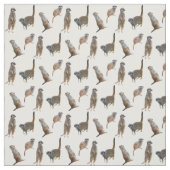 Meerkat Frenzy Fabric (Farbe auswählen) Stoff (Muster)