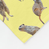 Meerkat Frenzy Fleece Blanket (Gelb) (Ecke)