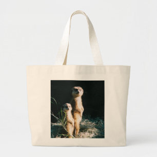 Meerkat Freund-Tasche Jumbo Stoffbeutel