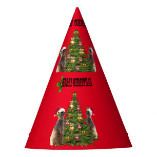 Meerkat Frohe Weihnachten, Partyhüte Partyhütchen