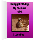 Meerkat Girls Geburtstag Thema: (Innen (Rechts))