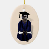Meerkat Grad Abschluss Keramik Ornament (Vorne)
