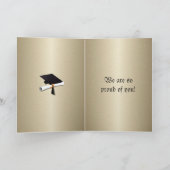 Meerkat Graduate W/Gray Gown & Black Sash Karte (Innenseite)