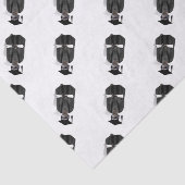 Meerkat Graduate W/Gray Gown & Black Sash Seidenpapier (Ausschnitt)