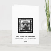 Meerkat Greeting Card Karte (Rückseite)