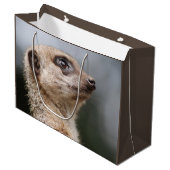 Meerkat Große Geschenktüte (Vorderseite Schrägansicht)