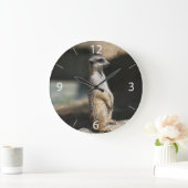 Meerkat Große Wanduhr (Zuhause)