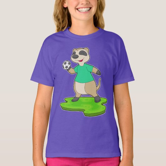 Meerkat Handball Spieler Handball T-Shirt (Vorderseite)
