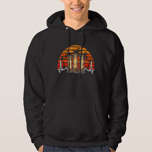 Meerkat Heartbeat Hoodie (Vorderseite)