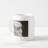 Meerkat herauf nahes kaffeetasse (Vorderseite Links)