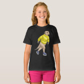 Meerkat Ice Skaten Ice Skate T-Shirt (Vorne ganz)