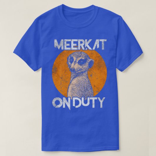 Meerkat im Dienst T-Shirt (Design vorne)