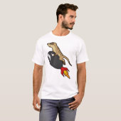 Meerkat im Flug mit Rakete T-Shirt (Vorne ganz)