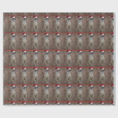 Meerkat in Santa Claus Hat Geschenkpapier (Flach)