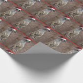 Meerkat in Santa Claus Hat Geschenkpapier (Ecke)