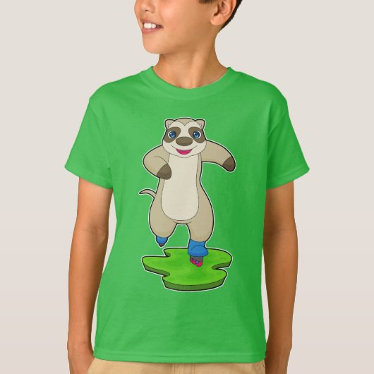 Meerkat Inline Skaten Inline Skate T-Shirt (Vorderseite)