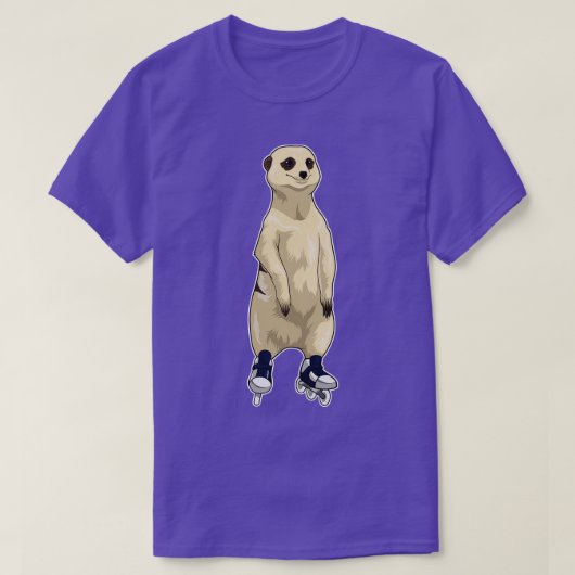 Meerkat Inline Skaten Roller Skate T-Shirt (Design vorne)