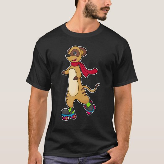 Meerkat Inline skating Roller skates Sports T-Shirt (Vorderseite)
