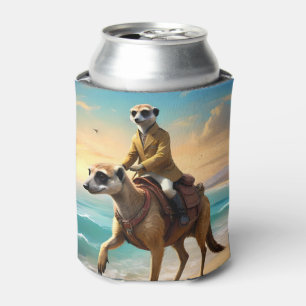 Meerkat Jockey auf einem Meerkat Pferd, Dosenkühler