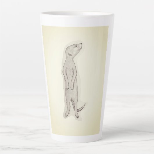 Meerkat, Kaffee Tasse, Tee, Latte, Zuhause, Küche Milchtasse (Vorderseite)