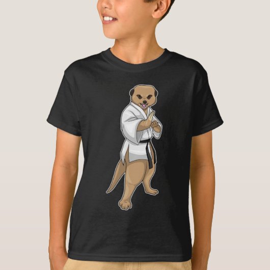 Meerkat Karate Martial Arts T-Shirt (Vorderseite)