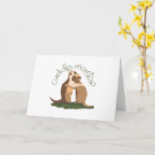 Meerkat Karte (Gelbe Blume)