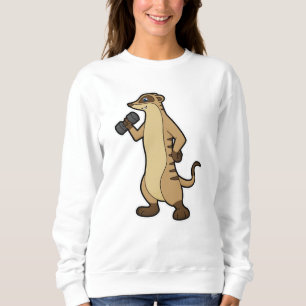 Meerkat Krafttraining mit Dumbell Sweatshirt