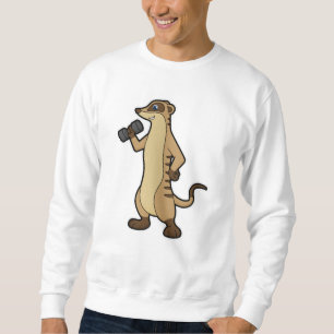 Meerkat Krafttraining mit Dumbell Sweatshirt