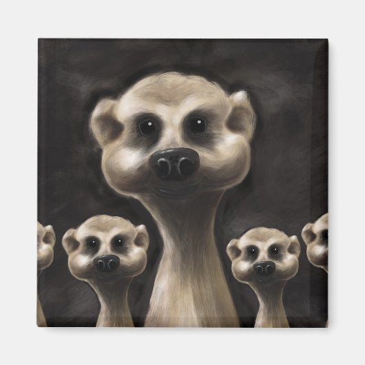 Meerkat Kühlschrankmagnet (Vorne)