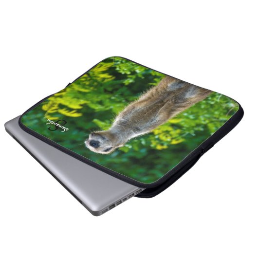 Meerkat Laptopschutzhülle (Vorne Knopf)