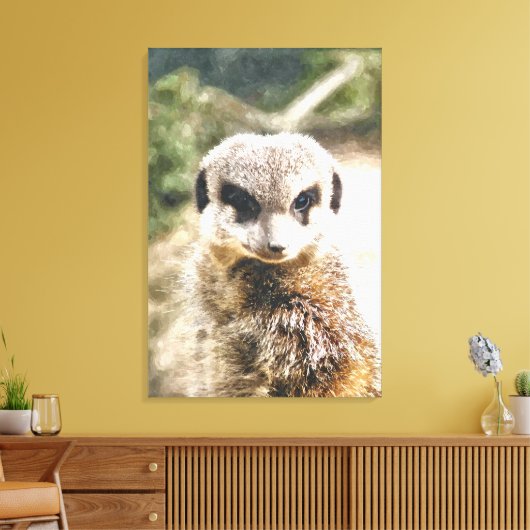 MEERKAT LEINWANDDRUCK (Insitu (Wohnzimmer))