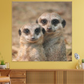 Meerkat Leinwanddruck (Insitu (Wohnzimmer))