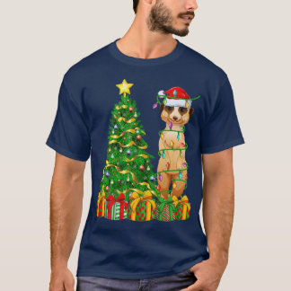 Meerkat Lighting Xmas Tree Matching Meerkat Christ T-Shirt