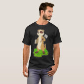 Meerkat Lumberjack Ax T-Shirt (Vorne ganz)