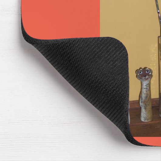 Meerkat Mama & Kinder Mousepad (Ecke)