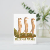 Meerkat Mania Postkarte (Stehend Vorderseite)