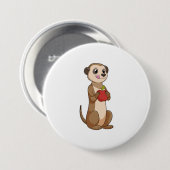 Meerkat mit Apple Button (Vorne & Hinten)