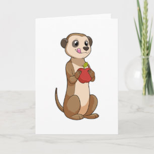 Meerkat mit Apple Karte