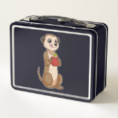 Meerkat mit Apple Metall Brotdose (Rückseite)