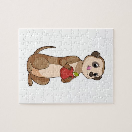 Meerkat mit Apple Puzzle (Horizontal)