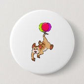 Meerkat mit Balloon Button (Vorderseite)