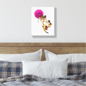 Meerkat mit Balloon Leinwanddruck (Insitu (Schlafzimmer))