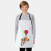 Meerkat mit Balloon Schürze (Getragen)