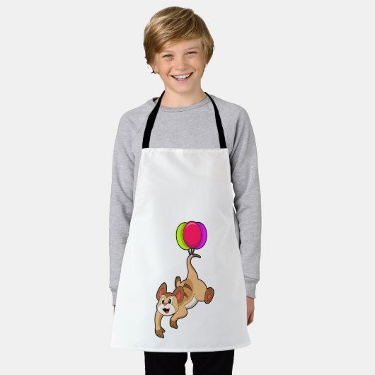 Meerkat mit Balloon Schürze (Getragen)