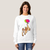 Meerkat mit Balloon Sweatshirt (Vorne ganz)