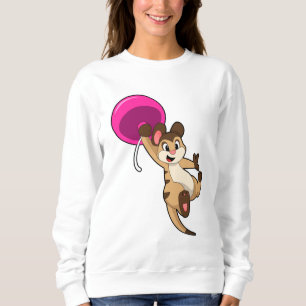 Meerkat mit Balloon Sweatshirt