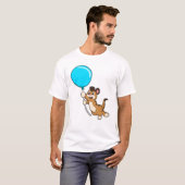 Meerkat mit Balloon T-Shirt (Vorne ganz)