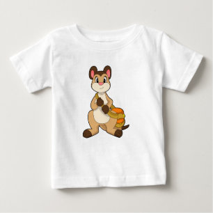 Meerkat mit Beutel Baby T-shirt