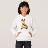 Meerkat mit Beutel Hoodie (Vorne ganz)