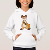 Meerkat mit Beutel Hoodie (Vorderseite)